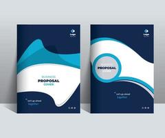 Business Proposal Cover Design template adept for multipurpose Projects vector