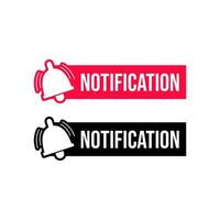 Notification version update icon label button sign design vector