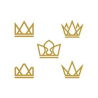 Crown Logo Template vector icon