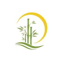 icono de vector de plantilla de logotipo de bambú
