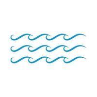 Water wave icon vector