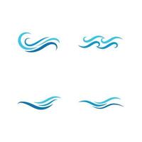 Water wave icon vector