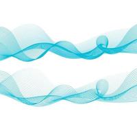 Abstract smooth color wave vector