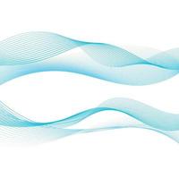 Abstract smooth color wave vector