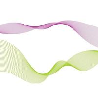 Abstract smooth color wave vector