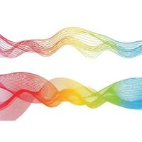 Abstract smooth color wave vector