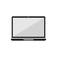 Laptop computer icon Template vector