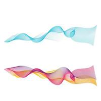 Abstract smooth color wave vector