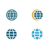 Wire World Logo Template vector