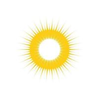 icono de ilustración de vector de sol