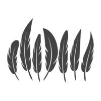 Feather pen Logo template Vector illustration