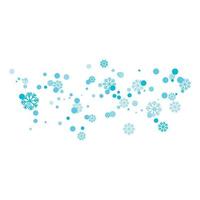 Snowflakes Style Design illustration vector