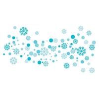 Snowflakes Style Design illustration vector