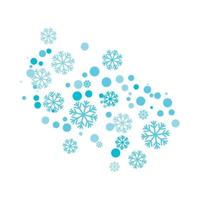 copos de nieve estilo diseño ilustración vector