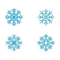 Snowflakes Style Design illustration vector