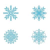 Snowflakes Style Design illustration vector