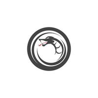vector serpiente sencillo logo diseño elemento