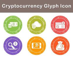 Bitcoin And Cryptocurrency Vector Icon Set