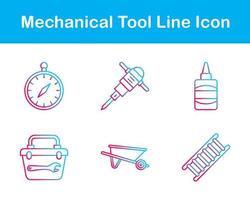 Mechanical Tool Vector Icon Set