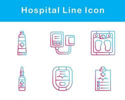 hospital vector icono conjunto