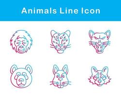 animales vector icono conjunto