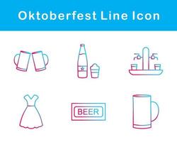 Oktoberfest vector icono conjunto