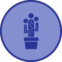 Cactus Glyph Icon vector