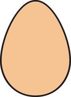 Egg Color Icon. Vector Illustration.