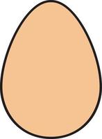 Egg Color Icon. Vector Illustration.