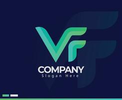 cortar mínimo v y F personalizado letra logo diseño plantilla, prima concepto con alta calidad diseño. profesional excelente creativo mínimo letra v F logo diseño. vector