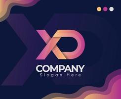 Creative Premium Best Modern X And P Letter Logo Template, Premium Concept With 3D Style Design. Professional Excellent Creative Minimal Letter X, P Logo Design.