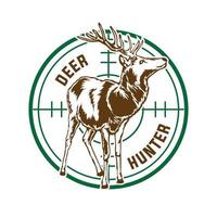 Deer vector illustration, perfect for t shirt design and hunting club logo