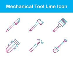 mecánico herramienta vector icono conjunto