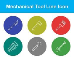 Mechanical Tool Vector Icon Set