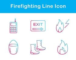 Firefighting Vector Icon Set