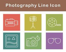 fotografía vector icono conjunto