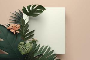 Composition featuring a paradise-like tropical setting. photo