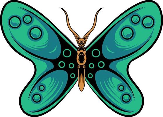 beautiful butterfly vector design for elements, color editable