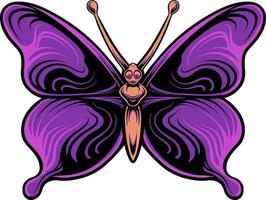 beautiful butterfly vector design for elements, color editable