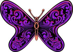 beautiful butterfly vector design for elements, color editable
