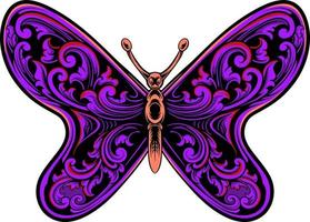 beautiful butterfly vector design for elements, color editable