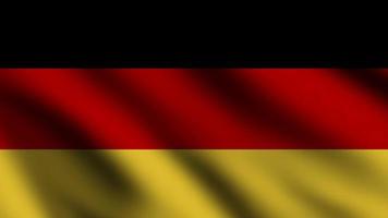 bandera de alemania ondeando en el viento con fondo de estilo 3d foto