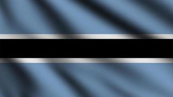 Botswana flag waving in the wind with 3d style background photo