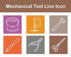 mecánico herramienta vector icono conjunto