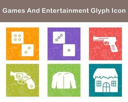 Games And Entertainment Vector Icon Set