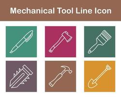 Mechanical Tool Vector Icon Set