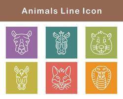 animales vector icono conjunto