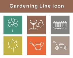 jardinería vector icono conjunto