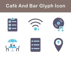 Cafe And Bar Vector Icon Set