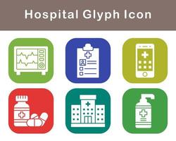 hospital vector icono conjunto